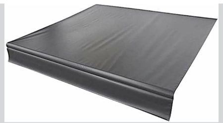 Solars Universal Fit Vinyl RV Patio Awning Replacement Fabric-16” -black