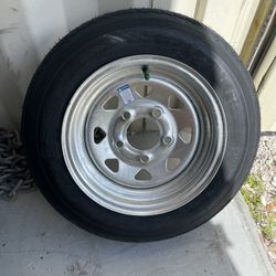 New 4.80-12inch trailer tire With 5-lug galvanize rims.$75/each