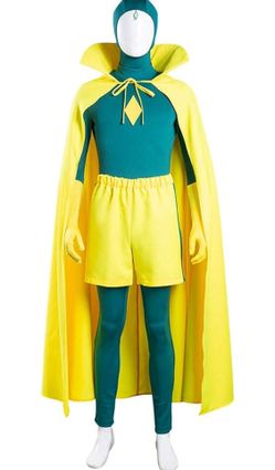 Vision adult Cosplay Costume Full Set size Large