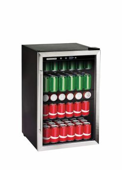 126 can stainless steal beverage center
