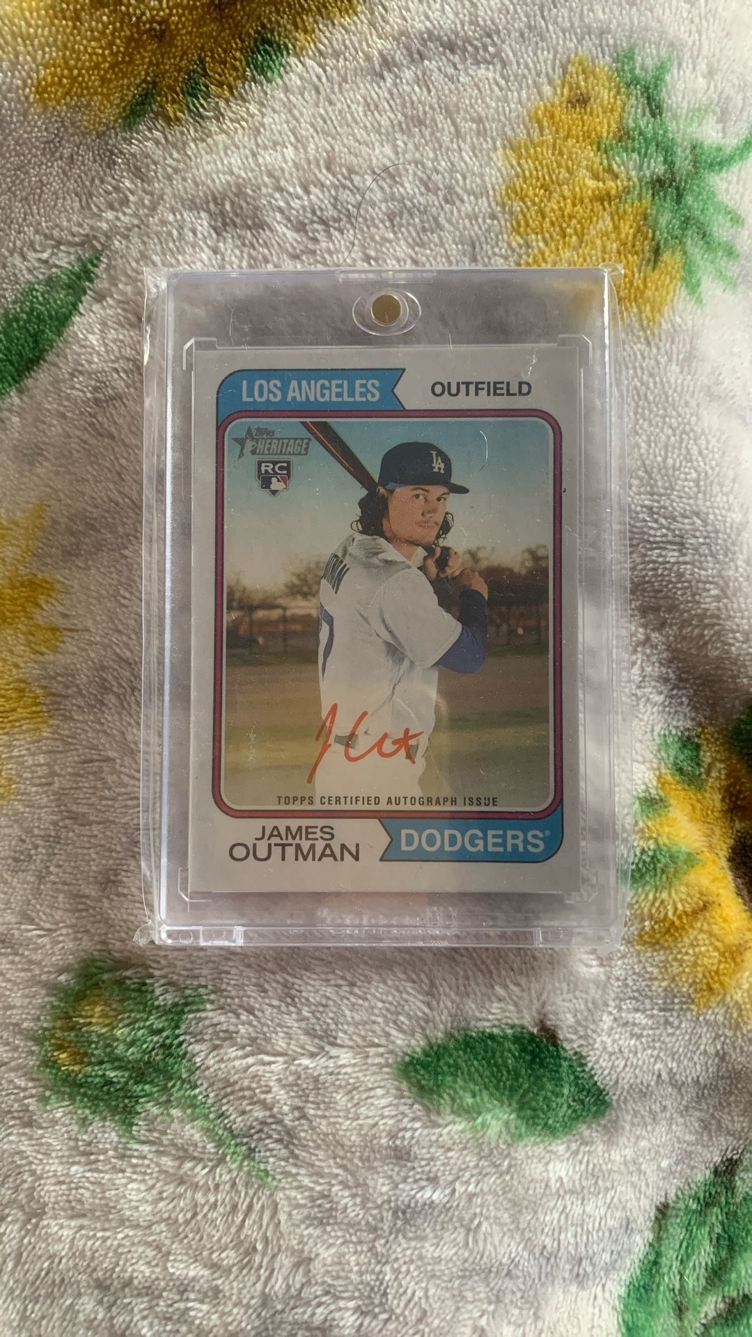 James Outman Autographed MLB Trading Card