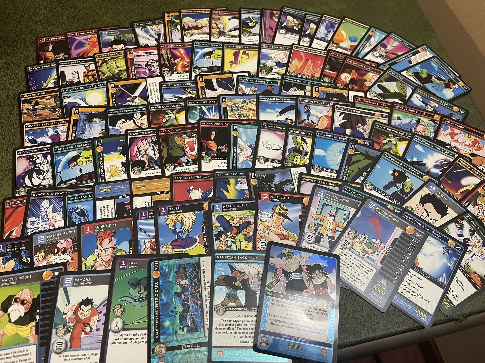 lot of 94 2016 panini dragon ball z cards including foil