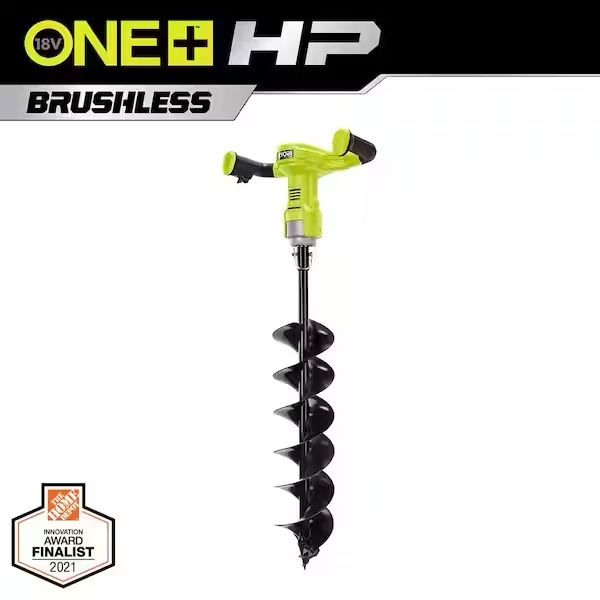 RYOBI ONE+ HP 18V Brushless Cordless Earth Auger with 6 in. Bit Included (Tool Only