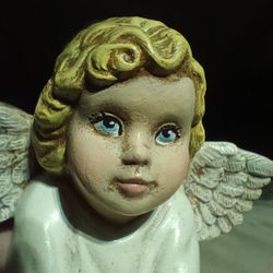 Vintage BISQUE Angel Figurine