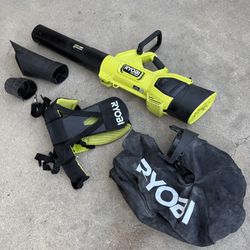 RYOBI 40V HP Brushless 100 MPH 600 CFM Cordless Leaf Blower/Mulcher/Vacuum (Tool Only)