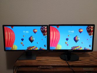 (2) 22 inch Dell and Samsung computer monitors. HDMI. Great colors. Price is for both monitors