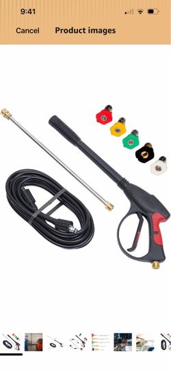 Pressure Washer Gun Kit with Hose and Nozzles
