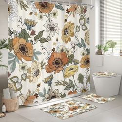 Shower Curtain Set-4pcs