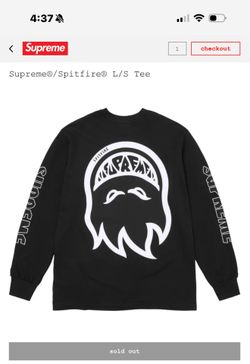 Supreme x Spitfire L/S black Medium