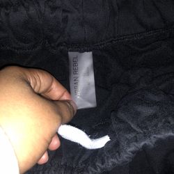 Urban Rebel black sweatpants with white stripe