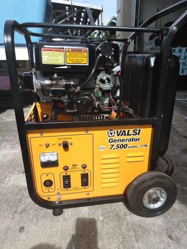 Valsi 7500 watt generator for Sale in Port St. Lucie, FL OfferUp
