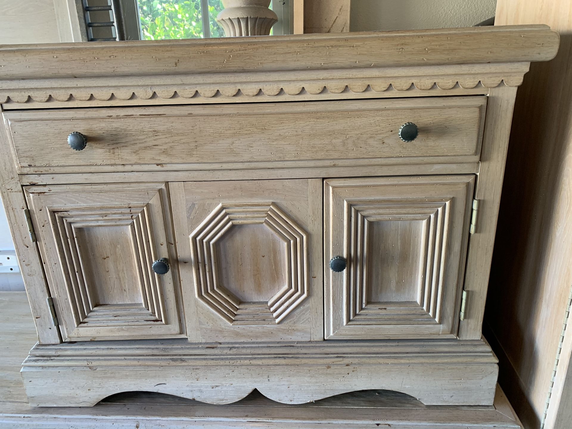 Lexington California King bedset White Washed Oak Solid