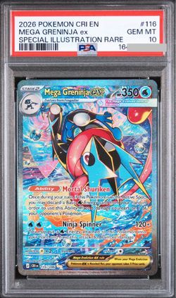 Mega Greninja ex #116 Chaos Rising PSA 10