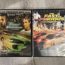 The Fast And The Furious and The Fast And The Furious Tokyo Drift dvds