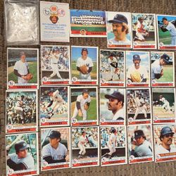 1979 Topps Burger King Yankees 23 Baseball Card Collection 