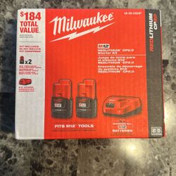 Milwaukee M12 REDLITHIUM CP2.0 Starter Kit (model 48-59-2420P)