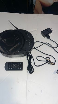 Portable CD player remote control sounds good. It’s rechargeable.