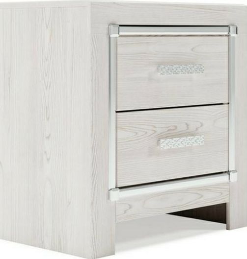 🚛 Free Delivery 🚚Same Day Delivery ❤️39 DOWN ❤️Altyra White Nightstand