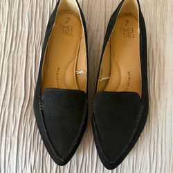 NEW Black loafer slip ons