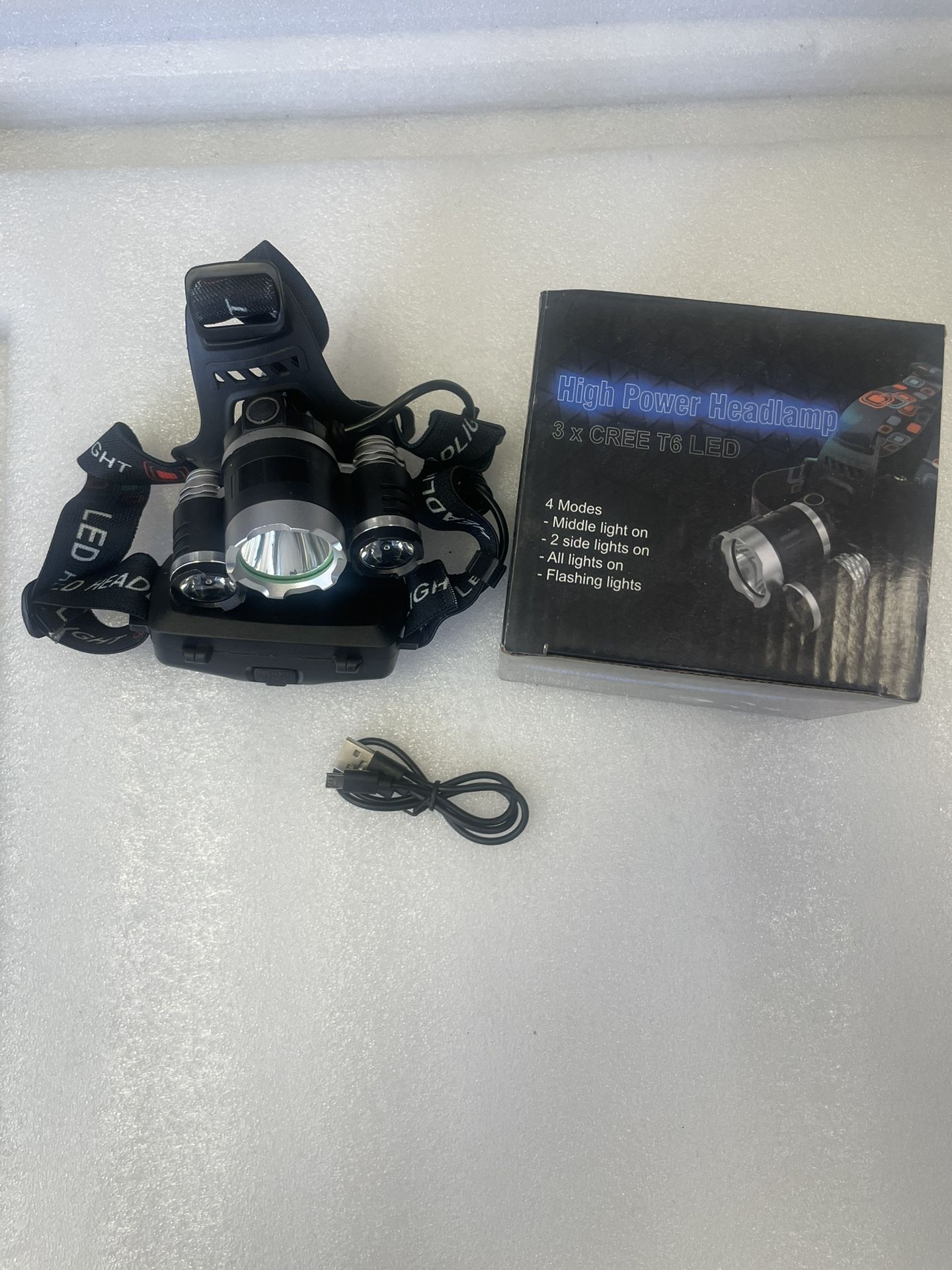 Rechargeable LED Head Torch Lamp Headlamp Headlight Flashlight Lamp