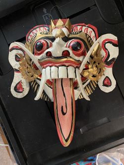 Wall Mount Carved Masks