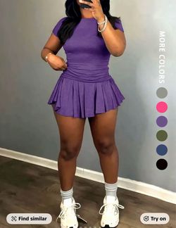Two piece shirt and skirt