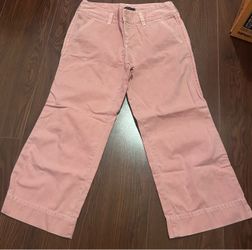 Pink Wide-Leg Chino Pants