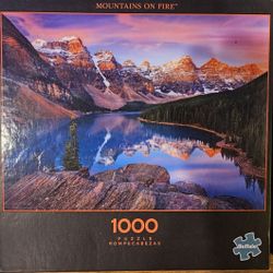 Mountains on Fire 1000 Piece Puzzle