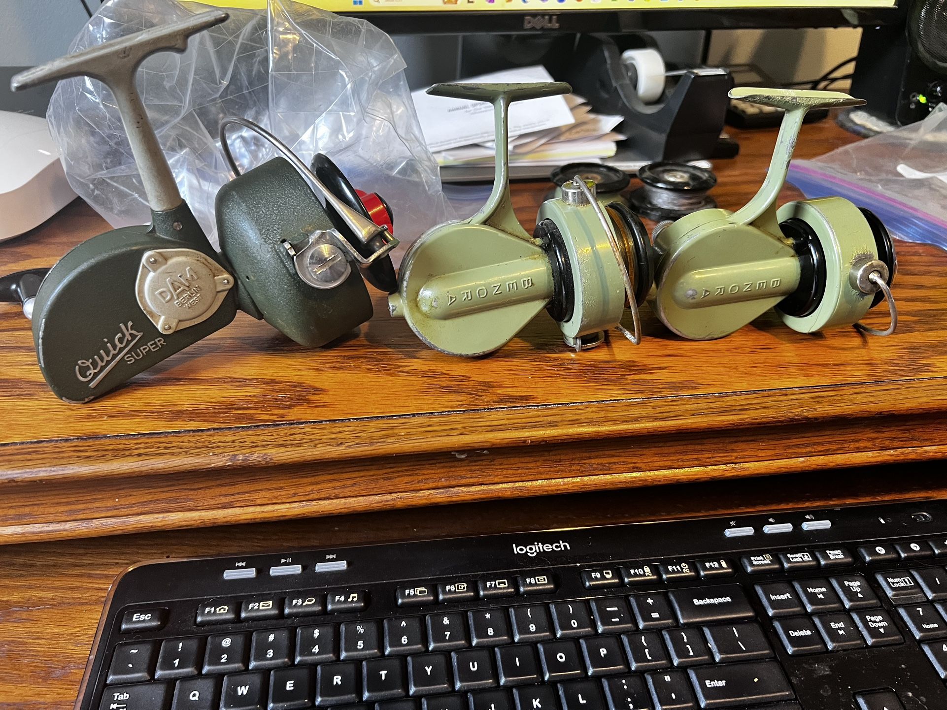 Vintage Fishing Reels 2 Vintage Swiss Reels 1 German