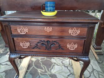 Thomasville antique brown with copper pulls