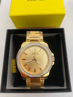 Gold Invicta watch