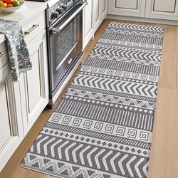 LUMI Anti Fatigue Kitchen Cushioned Mat for Floor, Padded Waterproof Runner for Standing, Stain Resistant Comfort Rugs for Home, Sink, Laundry, 24x59