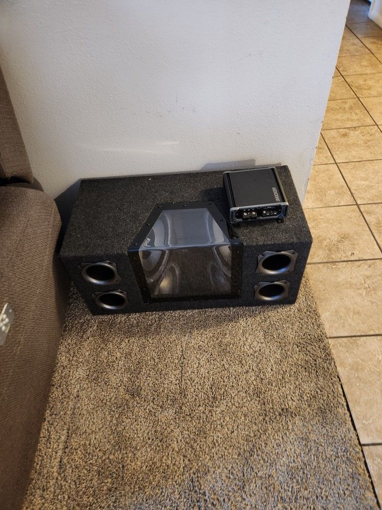 2 10inch Subs In Box And Kicker 400 W Amp for Sale in Mesa, AZ OfferUp