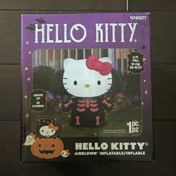 hello kitty skeleton halloween inflatable