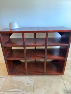 Wood Cube Shelf