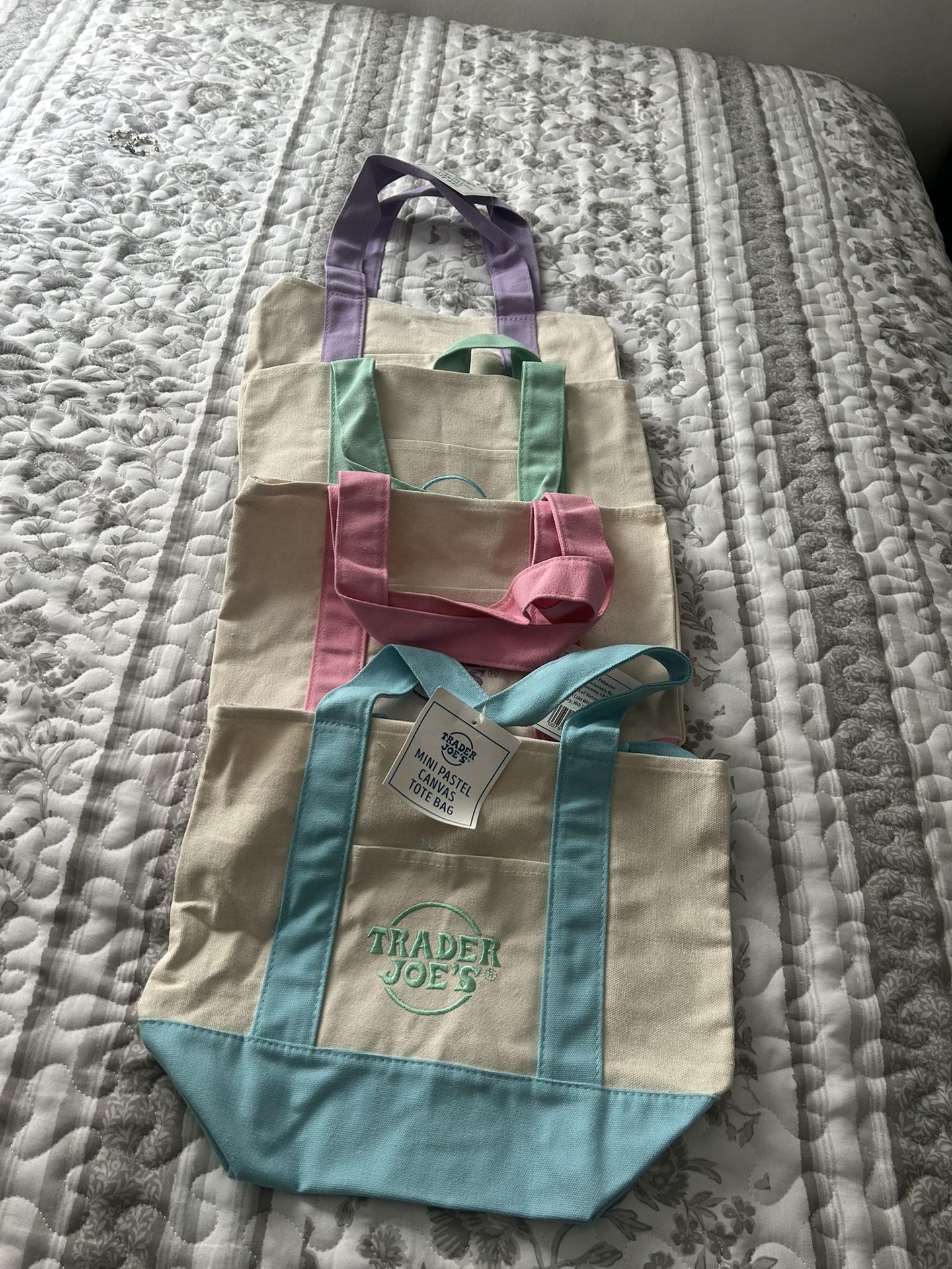 Set Of 4 Canvas Bags