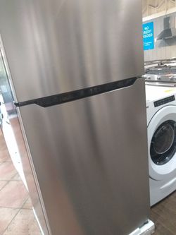 TOP FREEZER FRIDGE STAINLESS STEEL