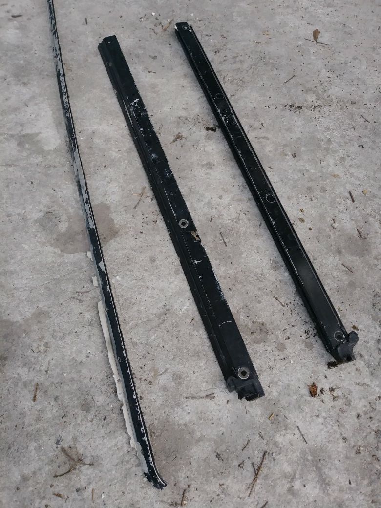 Jeep Wrangler soft top aluminum rails