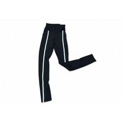 DSG Black Athletic Leggings with White Side Stripes Women's XS NWT