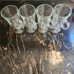 Glass Tea Cups 4 For 3$