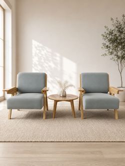 Solid Wood Armrest Lounge Chair – $69.99 Each