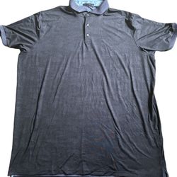 GREYSON Mens Performance Gray Blue Golf Polo Shirt size XXL Camo 