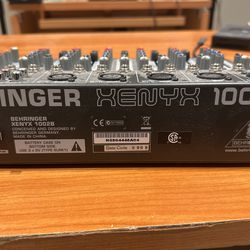 Behringer Xenyx 1002B 10-Input Battery Powered Portable Mixer
