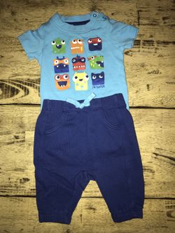 Gymboree “Little Monster” outfit, size 3-6months