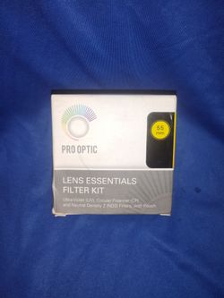 New Pro Optic Lens Essentials Filter Kit - 55mm - Pro55kit
