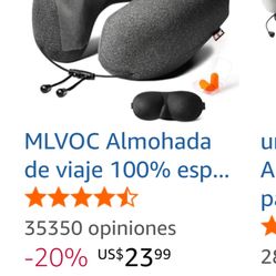 Mlvoc Almohada Servicial De Viaje 100’/, esp