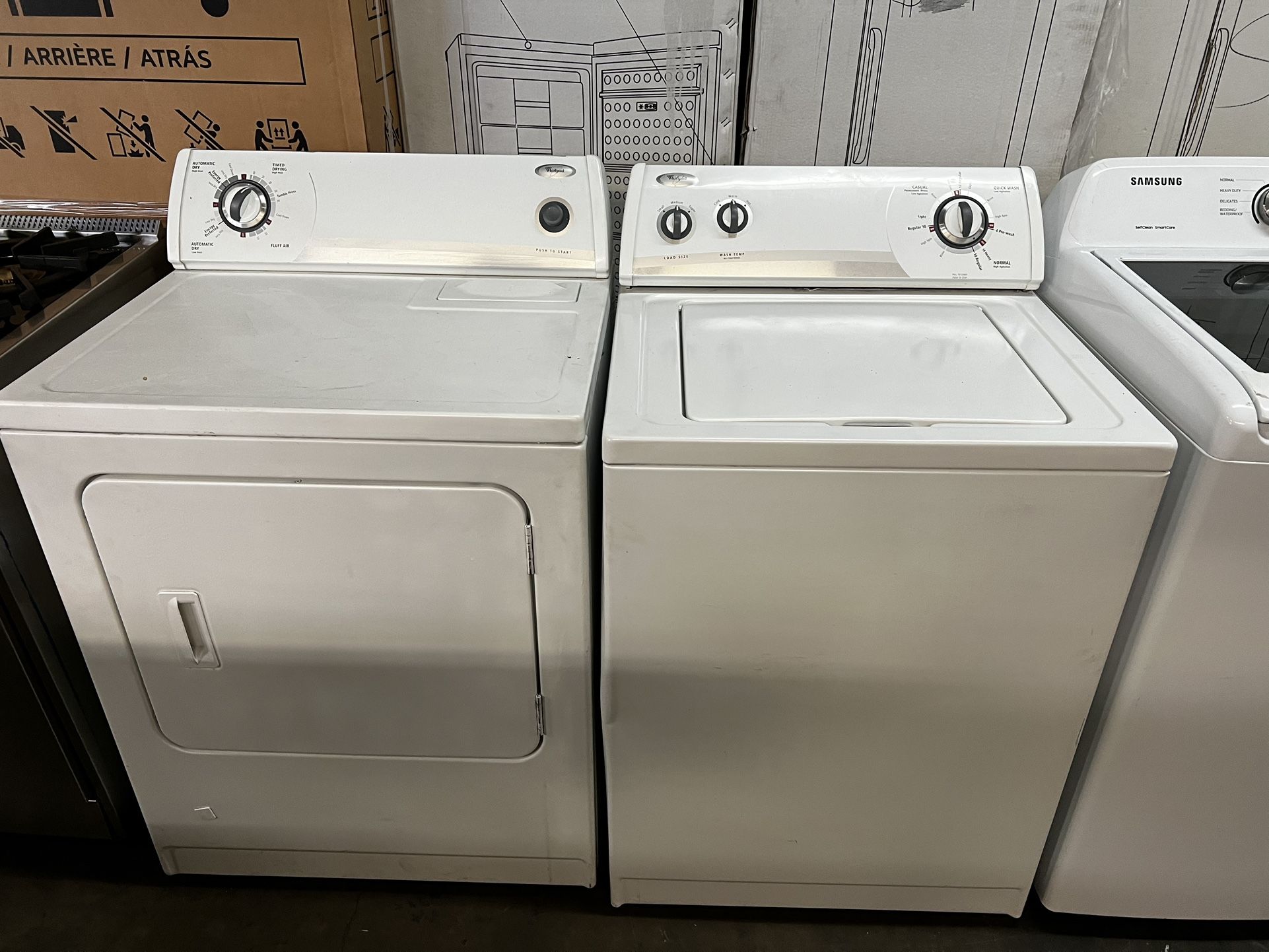 Whirlpool He Top Load Washer And Gas Dryer Set