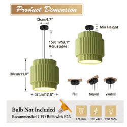 Pendant Light , Green.                                   