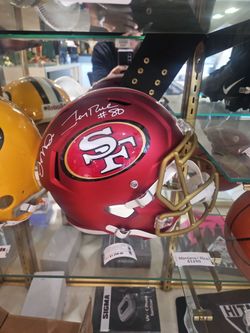 San Francisco 49ers Dual Signed Full-Size Helmet