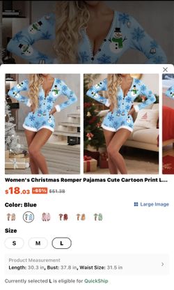 Christmas Romper for Women V Neck Long Sleeve One Piece Pajamas with Fur Xmas ❄️⛄️ Print Shorts Jumpsuit